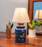 Blue Pottery Burnee Lamp (Without Lampshade)